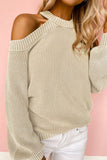 Cool Breeze Cotton Cold Shoulder Sweater