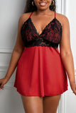 Lace See-through Plus Size Chemise