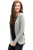 Knit Long Sleeve Cardigan Top with Pockets