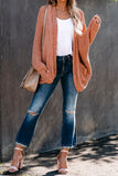 Chunky Knit Solid Cardigan with Pocket