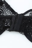 Lace Bralette Set with Garters and Gloves