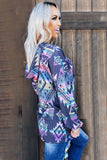 Aztec Print Hoodie