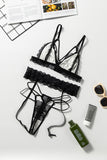 Sexy Lace Bralette Set with Garter Belts