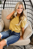 Solid Color Crew Neck Tee