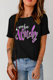 Witchy Graphic Print Short Sleeve T Shirt