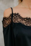 Lace Cold Shoulder Blouse