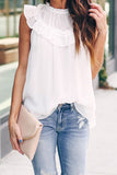 Frilled Detail Tulle Tank Top