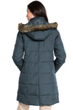 Burgundy Toggle Button Quilted Coat for Women