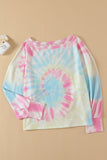 Rainbow Tie Dye Pullover Long Sleeve Top
