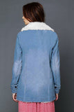 Lapel Collar Button Fleece Jacket