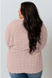 Swiss Dot Textured Plus Size Shirt