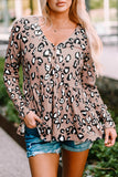 V Neck Buttoned Flowy Top