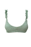 Smocked High Waist Bikini Set