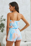 Tie Dye Strapless Romper
