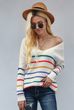 Multicolor Striped Knit Sweater