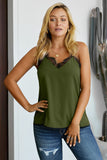 Eyelash Lace Trim Cami Tank