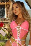 Lace Strappy Sexy Teddy Lingerie
