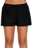 Elastic Drawstring Swim Shorts for Women