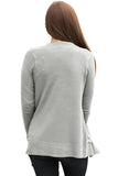 Knit Long Sleeve Cardigan Top with Pockets