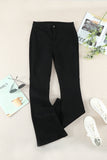 High Waist Pockets Bell Jeans