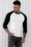 Men's Letter Car Print Color Block Long Sleeve Top