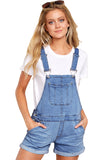 Light Blue Girly Fashion Denim Short Overalls