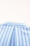 Striped Buttons Closure Long Sleeve Shirt