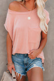 Pocketed Tee with Side Slits