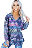 Aztec Print Hoodie