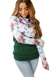 Wild Thing Patchwork Cowl Neck Sweatshirt