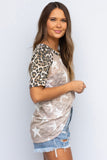 Style In The Wild Star Print Short Sleeve Top