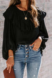 Ruffle Lantern Long Sleeve Top