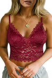 Deep V Lace Bralette Crop Top