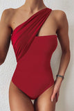 One-shoulder One-piece Swimwear