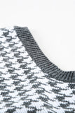 V Neck Argyle Plaid Knitted Sweater Vest