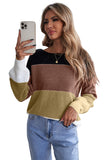 Pullover Colorblock Winter Sweater