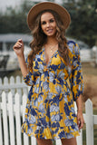Ruffle Tiered Babydoll Style Mini Dress