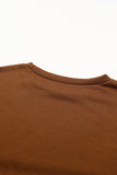 Grommet Ribbon Tied Long Sleeve Crop Top
