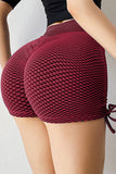 Side Drawstring Anti Cellulite High Waist Scrunch Butt Lift Shorts