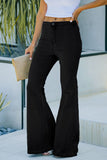 High Waist Pockets Bell Jeans