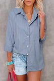 Textured Buttons Pocketed Shirt