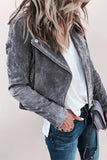 Suede Moto Jacket