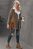 Lapel Collar Button Fleece Jacket