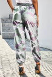 Elastic Waist Neon Camo Joggers