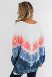 Ombre Tie Dye Pullover Top