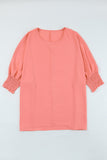 Smocked Wrist Shift Top