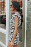 Cap Sleeve Open Back Camo Romper