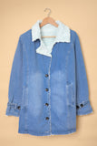 Lapel Collar Button Fleece Jacket