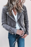 Suede Moto Jacket