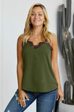 Eyelash Lace Trim Cami Tank